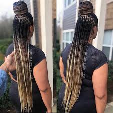 Black And Blue Knotless Braids Pin On Knotless Box Braids
