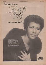 Aretha Franklin Poster Size Let Me In Your Life Advert 1974 Vintage Clipping