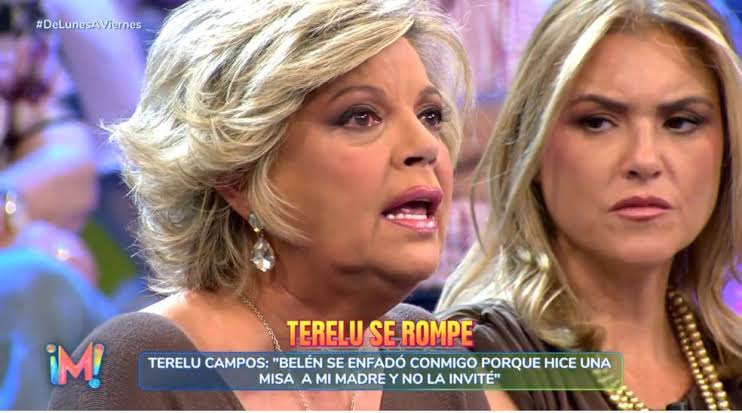 Terelu Campos se rompe al recordar por qué Belén Esteban se enfadó con  ella: "¿Por eso me tiene que 'llevar por delante' tarde tras tarde?" |  Mediaset Infinity
