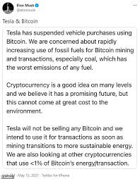 Has musk ever admitted that he had bitcoin on his own personal balance sheet? Elon Musk Says Tesla Has Not Sold Any Bitcoin After His Tweets Sent Crypto Currency S Value Tumbling T Gate