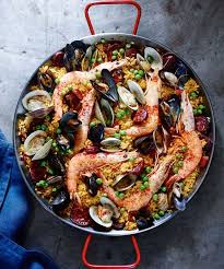 Seafood Chorizo Paella Cuisine Paella Aux Fruits De Mer Recette