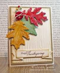 I thought it would be fun to paint and stamp the shape of our leaves onto cards for fall. 260 Fall Cards And 3d Paper Ideas Fall Cards Cards Thanksgiving Cards