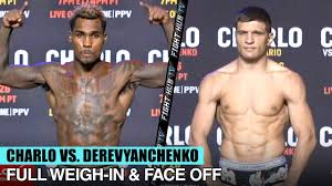 Begge brødre er kandidater fra alief. Jermall Charlo Sergiy Derevyanchenko Weigh In Go Face To Face Full Weigh In Video Youtube
