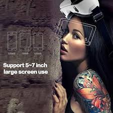 PUSABIYOU VR Headset with Controller Adjustable 3D VR Glasses Virtual  Reality Headset HD Blu-ray Eye Protected Support 5~7 Inch for Phone/Android  (White): Buy Online at Best Price in UAE