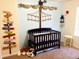 Baby S Neverland Nursery Complete With Nana And Tinks Lantern Peter Pan Tink Baby Neverland Nursery Baby Boy Room Nursery Pirate Baby Rooms