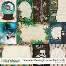 Remember The Magic Never Land Cards By Studio Flergs In 2020 Disney Scrapbook Cards Artwork