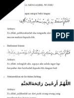 Cara berwudhu yang benar untuk cara ambil wudhu perempuan rumi. Cara Mengambil Wudhu