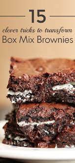 15 Clever Tricks That Transform Box Mix Brownies Brownie Mix Desserts Brownie Mix Recipes Brownie Desserts