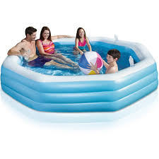Play Day Octagonal Family Swimming Pool New Free Shipping Playday Inflatable Swimming Pool Family Swimming Inflatable Pool