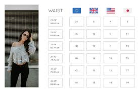 sizing chart susana nakatani