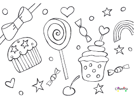 gourmandises a colorier dessin anniversaire coloriage patte patrouille