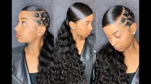 90 S Sleek Ponytail Reloaded Chrisscross Methy Video Sleek Ponytail Hairstyles Sleek Ponytail Hair Ponytail Styles