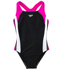 Speedo Girls Infinity Splice One Piece Swimsuit 4 6