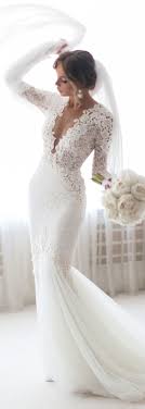 A Long Sleeve Lace Wedding Dress Is Such A Modern Classic And This One By Bertabr Long Sleeve Wedding Dress Lace Sheer Wedding Dress Wedding Dress Long Sleeve