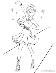 Download fun and free barbie activities! Cartoon Barbie Coloring Page Coloring Home