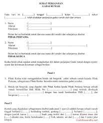 / saat masuk bekerja di sebuah perusahaan pertama kali sebelumnya pasti anda menandatangani kontrak kerja. Format Contoh Surat Perjanjian Gadai Rumah File Ms Word Surat Ilmu Sosial Desain