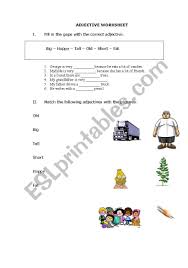 Learn the definition of 'qualifying adjective'. English Worksheets Adjective Worksheet