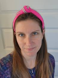 Pink Headband, Adult Headbands, Sparkle Headband, Knot Headband,  Valentine's Gift for Her, Hair Accessories