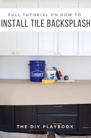 how to install backsplash tile the