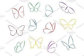 Now, pull out all your colours and decorate the butterfly in as many. Butterflies Color Silhouettes Tiny Butterfly Tattoo Simple Butterfly Tattoo Butterfly Drawing