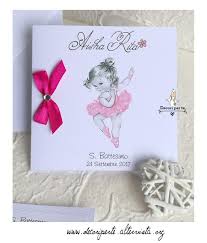 Personalized Baby Girl Baptism Ballerina Invitations Www Decoriperte Altervista Org Decorazioni Battesimo Festa Battesimo
