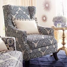 Alec Indigo Blue Wing Chair Pier 1 Imports Wing Chair Upholstery Upholstered Chairs Blue Wing Chair