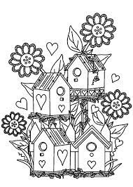 You haven't received your drawing yet? Birdhouse Garden Coloring Page Bird Coloring Pages Pattern Coloring Pages Garden Coloring Pages