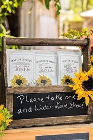 12 Sunflower Ideas For A Rustic Wedding Sunflower Wedding Favors Rustic Sunflower Wedding Bridal Shower Rustic