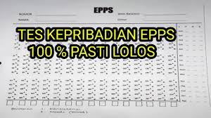 Alat tes epps (edward personality preference schedule) adalah alat tes kepribadian (personality test) untuk mengukur (melakukan psikogram) tingkat dan tipe kepribadian seorang individu. Tes Kepribadian Epps Di Jamin 100 Lolos Youtube