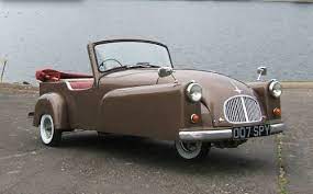 1954 Bond Micro Reported To Get 85 Mpg Weird Cars Three Wheeled Car Classic Cars