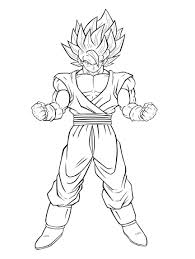 Son goku coloring page from dragon ball z category. Printable Son Goku Coloring Page Anime Coloring Pages