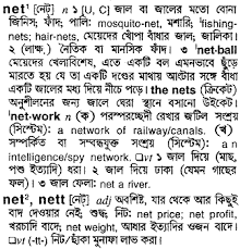 Write your word as a english and click to search button for the meaning of bangla. Net Meaning In Bengali Net Bangla Meaning At English To Bangla