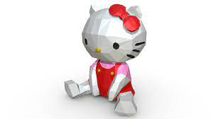 Apparently the hello kitty story fascinating everyone around the world. Hello Kitty Figure By Stiv3d 3docean