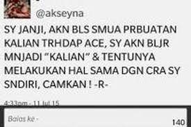 Dia menodongkan senjata api kepada seorang sopir keluarga dodi sehingga berhasil masuk ke dalam rumah. Pihak Ui Koordinasi Dengan Polisi Terkait Kemunculan Akun Twitter Akseyna