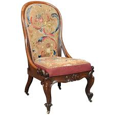 Antique Nursing Chair English Walnut Needlepoint Tapestry Victorian Circa 1840 In 2020 Nursing Chair Antique Chairs Needlepoint Tapestry