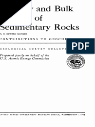 Porosity And Bulk Density Of Sedimentary Rocks Pdf Porosity Earth Sciences
