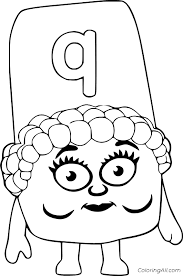 Color in this picture of an q and others with our library of online coloring pages. Alphablocks Q Coloring Page Coloringall