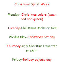 1105 haywood road greenville, sc 29615 ` Christmas Spirit Week Administration Ducs