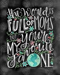 The World Is Full Of Moms Mother S Day Print Mother S Day Gift Gift For Mom Chalk Art Mom Gift In 2020 Chalkboard Art Painting Kits Chalk Art