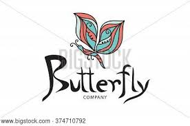 Abstract black butterfly on a white background, beautiful illustration. Butterfly Logo Vector Vector Photo Free Trial Bigstock