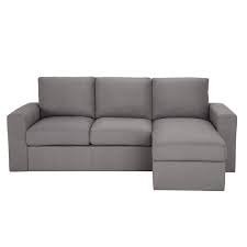 Canape D Angle 3 Places Fixe Gris Jules Divano Angolare Divano Grigio