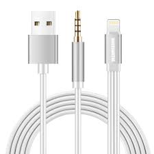 Dreamvasion 2 In 1 Charger And Car Aux Audio Lightning To 3 5mm Male Headphone Jack Adapter Audio Stereo Cable For Iphone 7 Video Accessories Headphone Iphone