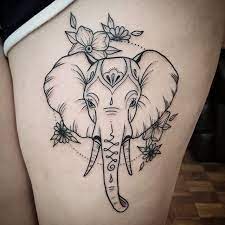 Pin By Van Tasia On Tattoo Elephant Thigh Tattoo Elephant Head Tattoo Elephant Tattoos