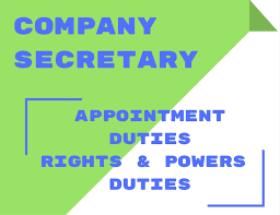 Does the company secretary have any liability or special duties? Company Secretary Appointment Duties Rights Liabilities Bba Mantra