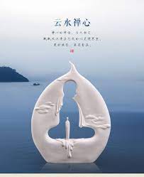 东方泥土客厅博古架陶瓷禅意摆件德化白瓷雕塑艺术品 云水禅心 tmall com天猫 travel pillow symbols person