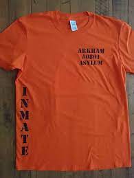 Hey I Found This Really Awesome Etsy Listing At Https Www Etsy Com Listing 474483333 Orange Arkham Asylum Prison Inmate Joker Dress Clothes Design Mens Tops