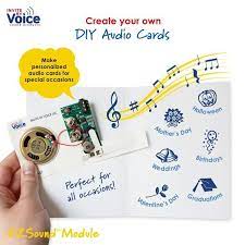 It's a bit of cardboard that needs protecting, otherwise you just know that it's going to get crumpled, and maybe lost. Personalize Your Diy Crafts Gifts With Voice Messages Music Or Sound Using The Ezsound Module Musical Cards Musical Greeting Cards Personalized Diy Crafts