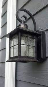 The replacement safety sensors project an invisible light beam across the inside of the garage door to prevent accidents and are required for safe use of chamberlain compatible, these sensors replace defective or damaged sensors for every chamberlain garage door opener manufactured after 1997. New Front Porch Light Motion Sensor I Used An Led Light Bulb For This Front Porch Lighting Porch Lighting Outdoor Lamp Posts