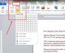 Ini Dia Cara Membuat Tabel Pada Microsoft Word Dan Mengatur Tabel