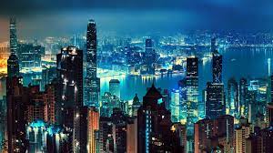 hong kong night wallpapers desktop background hong kong night nightscape blue wallpaper iphone